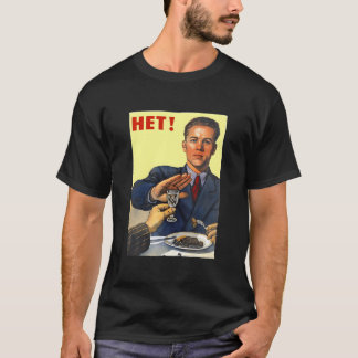 Sovjet Russische Sovjet-Unie Propaganda Geen Alcoh T-shirt