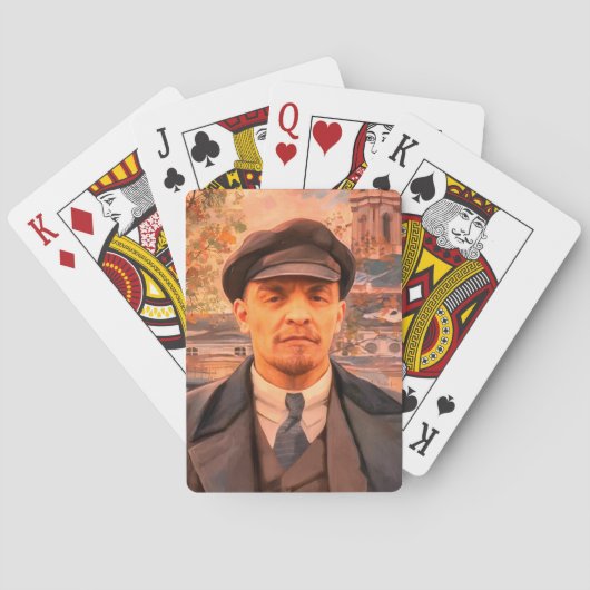 Sovjet-socialistisch leider Vladimir Lenin, USSR, Pokerkaarten (Achterkant)