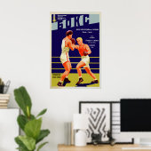 Sovjet Sportposter Boksen Internationaal Poster (Thuiskantoor)