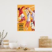 Sovjet sportposter handbal poster (Keuken)