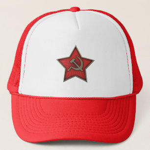 Sovjet Star Hammer en Sickle Communist Trucker Pet