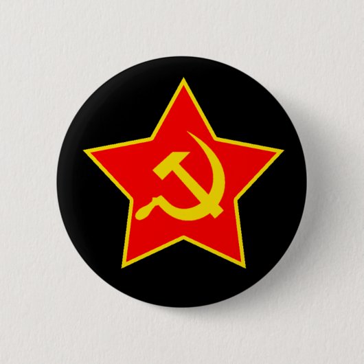 Sovjet Star Pin Ronde Button 5,7 Cm (Voorkant)