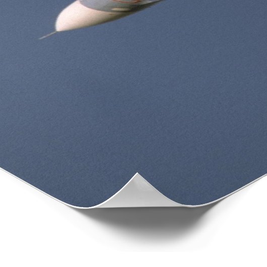 Sovjet SU-27 in vlucht Poster (Hoek)