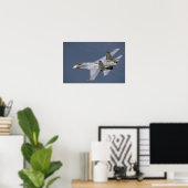 Sovjet SU-27 in vlucht Poster (Thuiskantoor)
