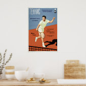 Sovjet Tennisposter Vriendschap Moskou Jeugdspelen Poster (Keuken)