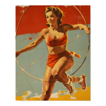 Sovjet-thema Vrouw gymnastiek