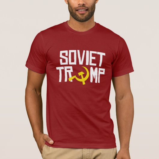Sovjet-Trump — Anti-Trump-ontwerp — wit - T-shirt (Voorkant)