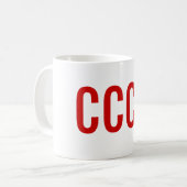 Sovjet-Unie "CCCP" Koffiemok (Voorkant links)