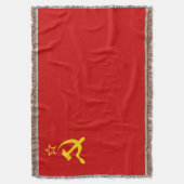 Sovjet-Unie Communistische Sikkel en Hammer Deken (Voorkant Verticaal)