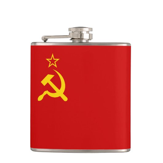 Sovjet-Unie Communistische Sikkel en Hammer Heupfles (Voorkant)