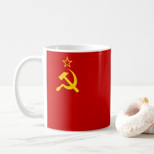Sovjet-Unie Communistische Sikkel en Hammer Koffiemok (Met donut)