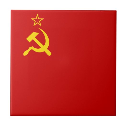 Sovjet-Unie Communistische Sikkel en Hammer Tegeltje (Voorkant)