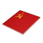 Sovjet-Unie Communistische Sikkel en Hammer Tegeltje (Zijkant)