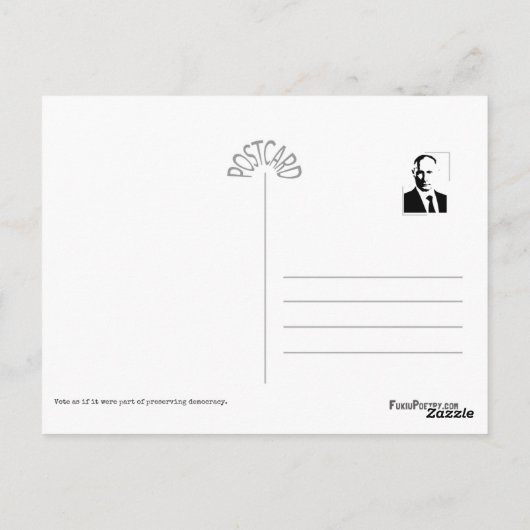 Sovjet-Unie Haiku Briefkaart (Achterkant)