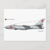 Sovjet-Unie Ilyushin Il-28 Beagle Briefkaart (Voorkant)