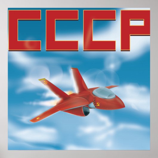 Sovjet-Unie Jetjagerposter Poster (Voorkant)