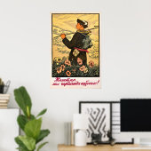 Sovjet-Unie Propagandaposter Kirgizstan Jong Poster (Thuiskantoor)