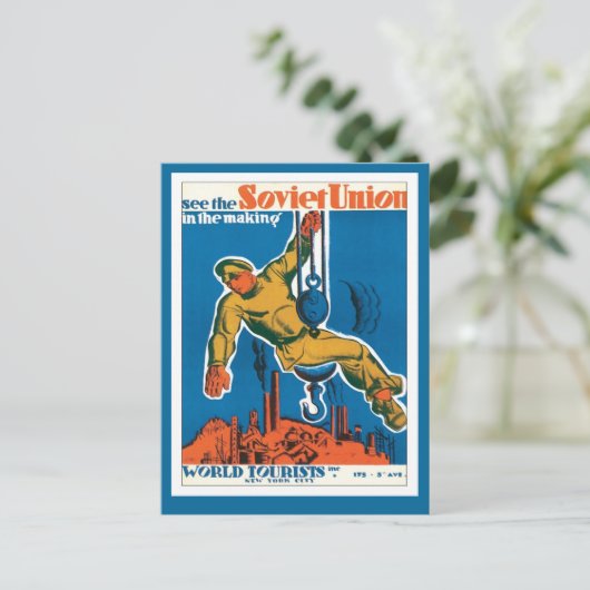 Sovjet-Unie Rusland Briefkaart (Staand voorkant)