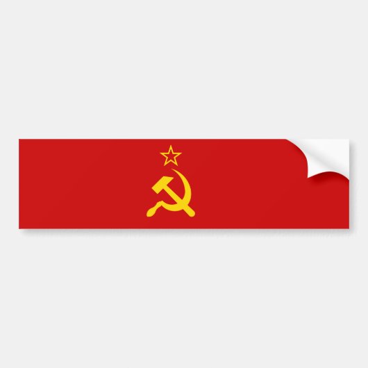 Sovjet-Unie (USSR) (communistische hamer en sikkel Bumpersticker (Voorkant)