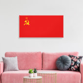 Sovjet-Unie (USSR) (communistische hamer en sikkel Canvas Afdruk (Insitu (Woonkamer))