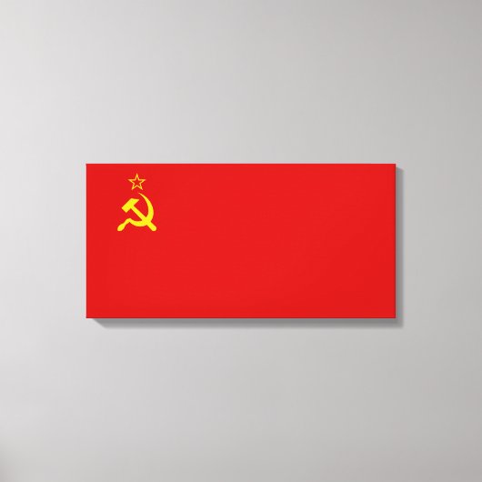 Sovjet-Unie (USSR) (communistische hamer en sikkel Canvas Afdruk (Voorkant)