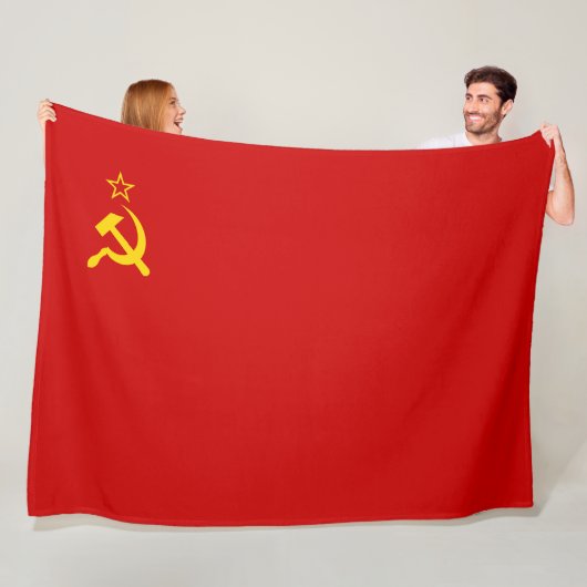 Sovjet-Unie (USSR) (communistische hamer en sikkel Fleece Deken (In situ)