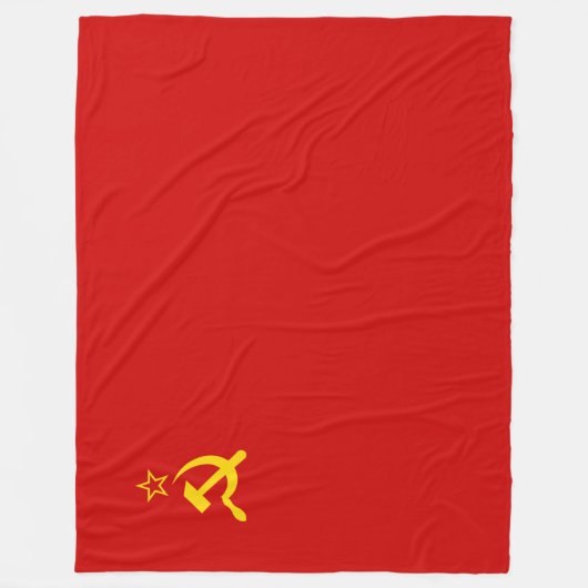 Sovjet-Unie (USSR) (communistische hamer en sikkel Fleece Deken (Voorkant)