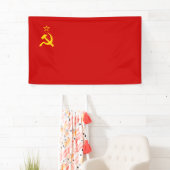 Sovjet-Unie (USSR) (communistische hamer en sikkel Spandoek (Insitu)