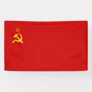 Sovjet-Unie (USSR) (communistische hamer en sikkel Spandoek