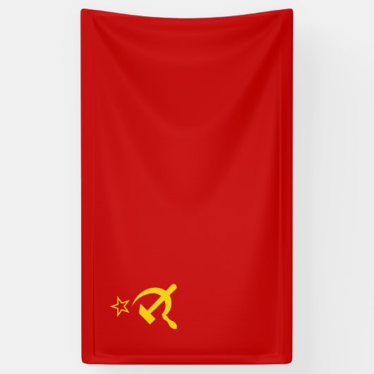 Sovjet-Unie (USSR) (communistische hamer en sikkel Spandoek (Verticaal)