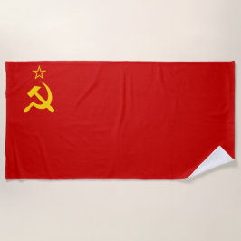 Sovjet-Unie (USSR) (communistische hamer en sikkel Strandlaken