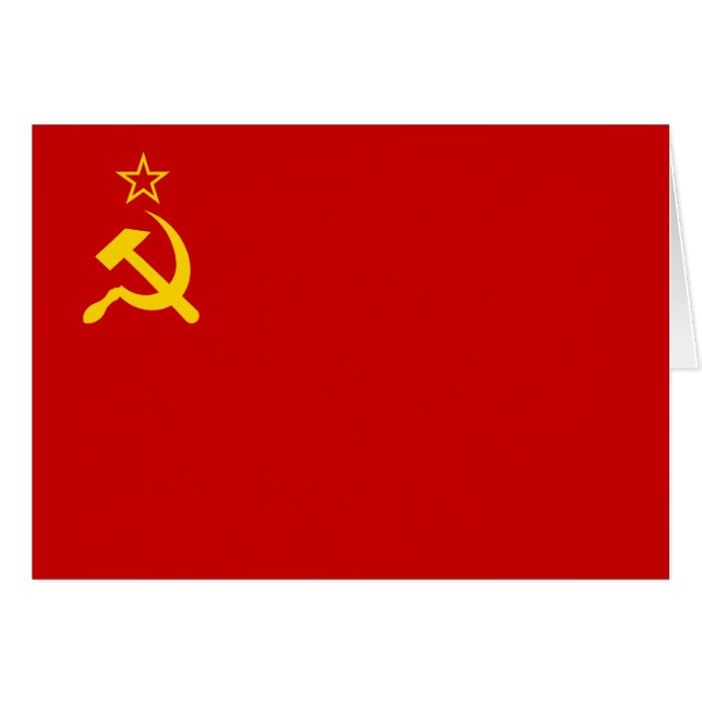 Sovjet-Unie Vlag Communistisch Sikkel en Hammer (Voorkant Horizontaal)