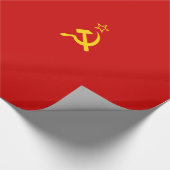 Sovjet-Unie Vlag Communistisch Sikkel en Hammer Cadeaupapier (Hoek)