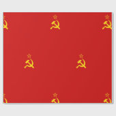 Sovjet-Unie Vlag Communistisch Sikkel en Hammer Cadeaupapier (Vlak)