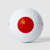 Sovjet-Unie Vlag Communistisch Sikkel en Hammer Golfballen (Voorkant)