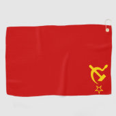 Sovjet-Unie Vlag Communistisch Sikkel en Hammer Golfhanddoek (Horizontaal)