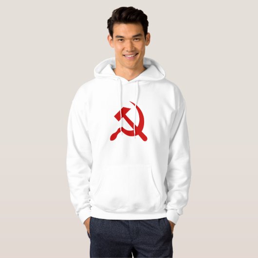 Sovjet-Unie Vlag Communistisch Sikkel en Hammer Hoodie (Voorkant volledig)