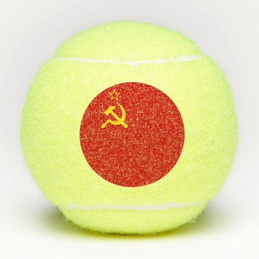 Sovjet-Unie Vlag Communistisch Sikkel en Hammer Tennisballen (Voorkant)