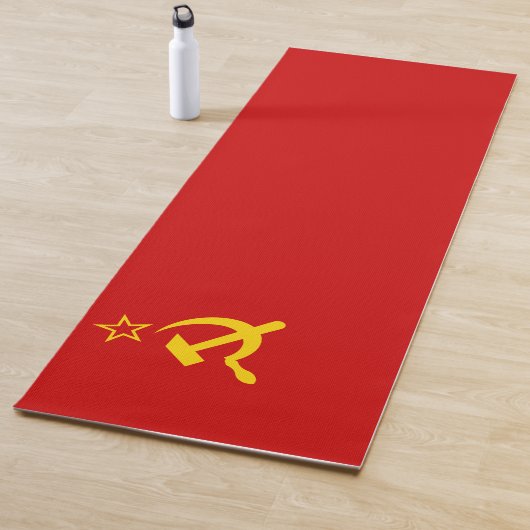 Sovjet-Unie Vlag Communistisch Sikkel en Hammer Yogamat (In situ)