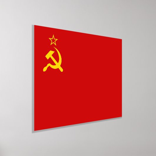 Sovjet-Unie Vlag, Sovjet-Unie, CCCP, Communisme, L Folie Afdrukken (Laagn)