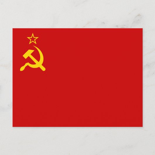 Sovjet-Unie vlag, USSR, CCCP, Communisme, Lenin Briefkaart (Voorkant)