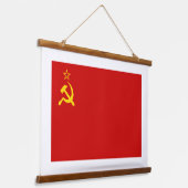 Sovjet-Unie vlag, USSR, CCCP, Communisme, Lenin Hangend Wandkleed (Gebogen)