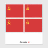 Sovjet-Unie vlag, USSR, CCCP, Communisme, Lenin Sticker (Vel)