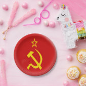 Sovjet - Unie - vlag USSR Papieren Bordje (Feest)