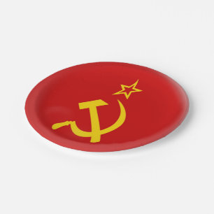Sovjet - Unie - vlag USSR Papieren Bordje