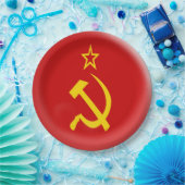 Sovjet - Unie - vlag USSR Papieren Bordje (Feest)