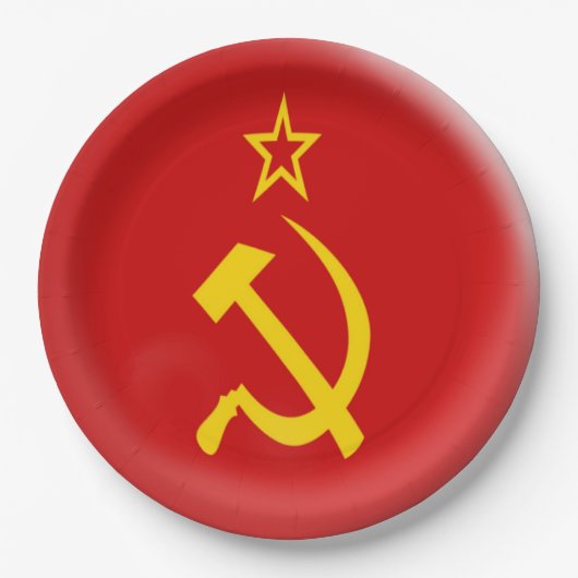 Sovjet - Unie - vlag USSR Papieren Bordje (Voorkant)