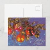 Sovjet vintage kerst briefkaart (Voorkant / Achterkant)