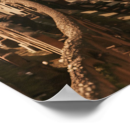 Sovjet-Vrouw Astronaut landt in de kosmos Po Poster (Hoek)