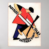  Sovjet-werknemers Propaganda Poster (Voorkant)